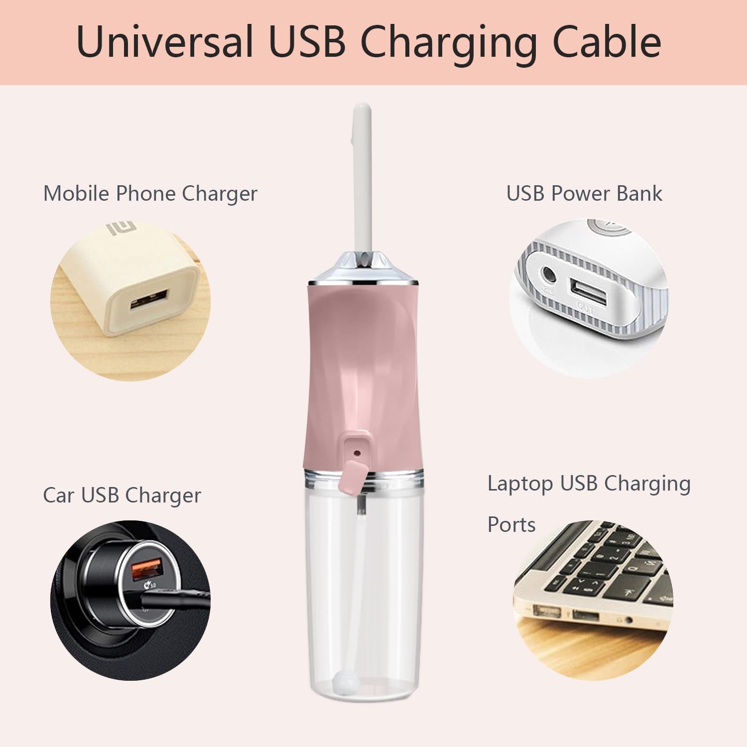 Electric Portable Bidet -Mobile Toilet Shower-Butt Shower Replacing Wet Wipes - for Travel